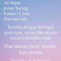 Gambar Terpal A8 KOREA biru orange ukuran bebas dari Switin Plastics Kab. Tangerang 4 Tokopedia