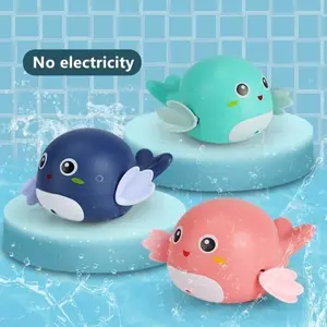 Paus berenang mainan air Mainan Mandi Bayi Bentuk DOLPHIN Berenang Di