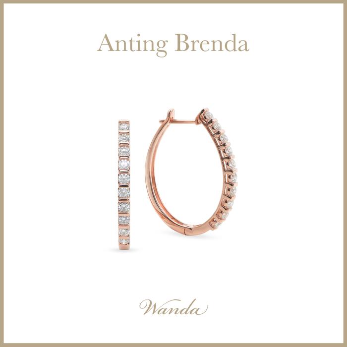 Gambar Anting Berlian Wanda - Hoop Brenda 3cm - Earrings dari Wanda House Of Jewels Kota Administrasi Jakarta Pusat Tokopedia