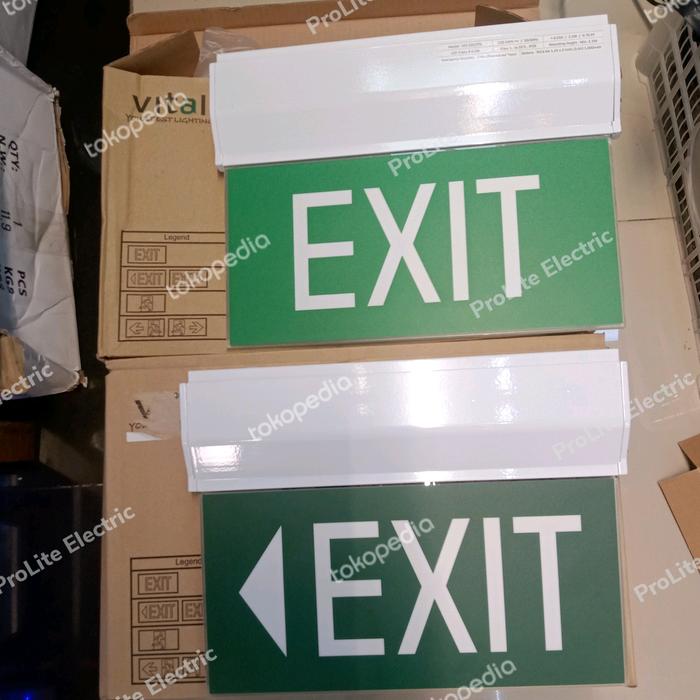 Jual lampu emergency led Vitalite lamp petunjuk exit malaysia - exit ...