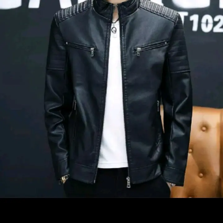 Jaket Kulit Cowok Stylish Keren dan Trendy dengan Kantong Dalam - Nyaman, Lembut,pria Wanita, Semi, Motor, Crop, Blazer, Panjang 2