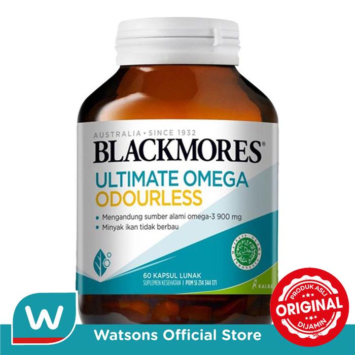 Gambar Blackmores Ultimate Omega Odourless 60'S dari Watsons Indonesia Official Store Kab. Tangerang Tokopedia