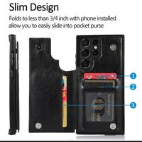 Gambar SAMSUNG GALAXY S23 Plus Flip Soft Case Casing Cover Dompet kulit kartu - Hitam, S23 dari Lukman prayetno Kab. Tangerang 2 Tokopedia