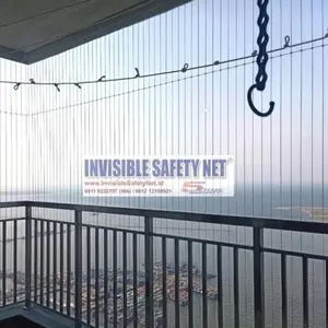 Invisible Safety Net Jaring Pengaman Teralis Minimalis Apartment (2mm)