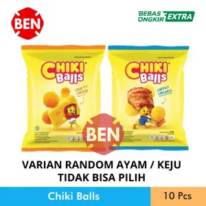 Chiki Balls Rasa Ayam 10g 10gr 10 g gr gram - Ball Murah Grosir Dus