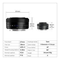 Gambar Lensa TTArtisan 27mm f2.8 for Fujifilm FX-Mount - Garansi Resmi - Black dari Witacom Kota Administrasi Jakarta Pusat 4 Tokopedia