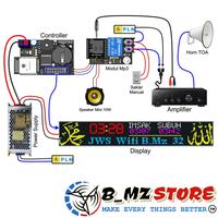 Gambar Kontroller - Controller JWS Wifi RGB P5 - Jam Sholat Mp3 - 2 Panel dari bmzstorejogja Kab. Sleman 4 Tokopedia