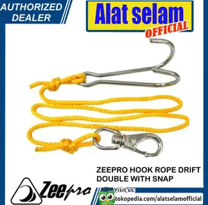 Drift Double Hook Rope Zeepro Coral Reef Karang Selam Diving with Snap