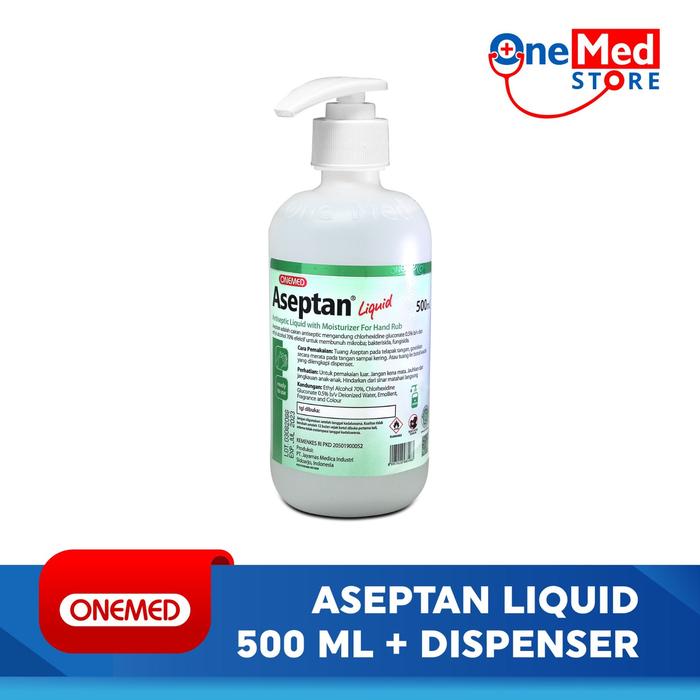 Gambar Aseptan Liquid 500ml + Dispenser Onemed dari Onemed Semarang Kota Semarang Tokopedia
