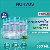 Gambar NORVUS Disinfektan Spray & Pengharum Ruangan 6x 550ml -Ocean Green Tea dari Norvus Indonesia Kota Administrasi Jakarta Barat 1 Tokopedia