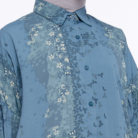 Gambar ZM Zaskia Mecca - Yetta Navy Tunik- Romansa Khatulistiwa Bunga Simpur dari ZM Zaskia Mecca Kab. Bogor 2 Tokopedia