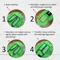 Gambar Pel Lebar 45cm Refill Pel Sapu Lantai Lobby Dust Mop Lucsa LM-1509 - Biru Muda dari TCHOME TOKOPEDIA Kota Administrasi Jakarta Utara 2 Tokopedia