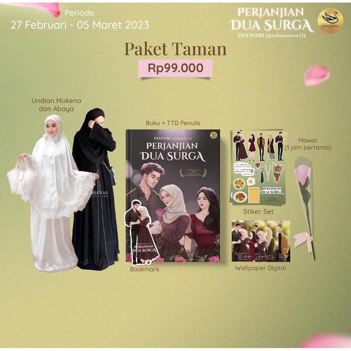Gambar Pre Order - Buku Novel Perjanjian Dua Surga - Dianobi - Blackswan dari Bumifiksimedan001 Kota Medan Tokopedia