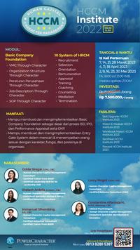 Gambar HCCM Institute 2023 - Online Class dari Power Character Jakarta Utara 1 Tokopedia