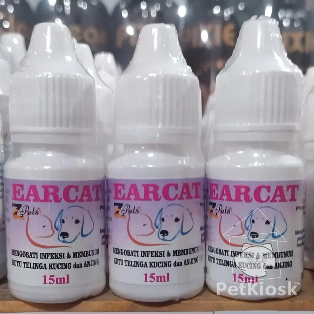 Z Pets EARCAT 15 ml / Obat Tetes Telinga / Kucing Anjing / Cat & Dog