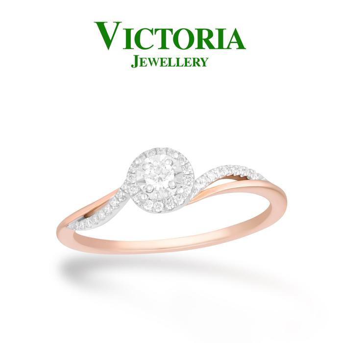 Gambar Cincin Berlian VLR891660 Victoria Jewellery dari Victoria Jewellery Online Kota Administrasi Jakarta Selatan Tokopedia