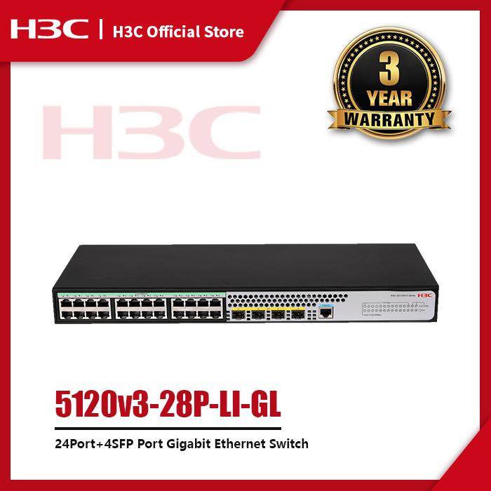 Gambar H3C 5120v3-28P 24-Port + 4SFP Port Gigabit Ethernet Switch dari H3C Official Store Kota Administrasi Jakarta Barat Tokopedia