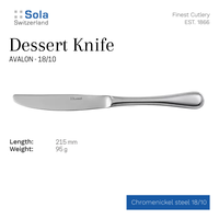 Gambar Sola Avalon - Pisau Kue/Makanan Penutup Stainless Steel 18/10 - 1 pcs dari Kumala Home & Kitchen Kota Administrasi Jakarta Barat 2 Tokopedia