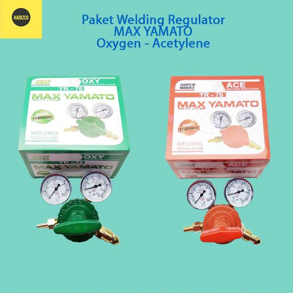 Gambar Paket Welding Regulator - Regulator Las Max Yamato Oxygen Acetylene dari Harizco Kota Bekasi Tokopedia