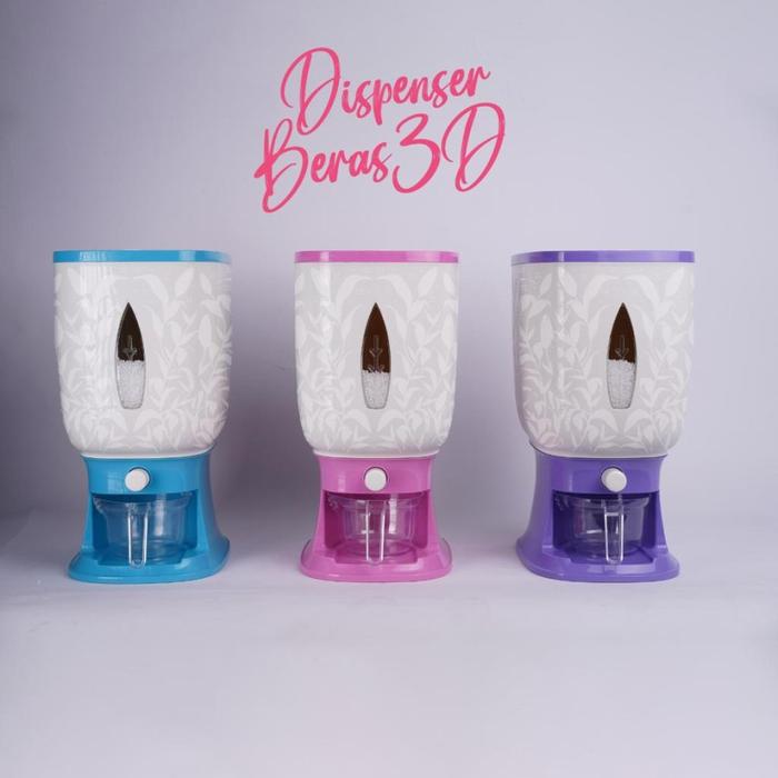 Gambar Dispenser Beras 12KG Tempat Penyimpanan Multifungsi Beras Otomatis dari Adelinestore16 Kota Surabaya Tokopedia