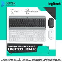 Gambar Keyboard Mouse Logitech MK470 Slim Wireless Combo 1000DPI - MK 470 - BLACK dari DBKlik Jakarta Kota Administrasi Jakarta Pusat 1 Tokopedia