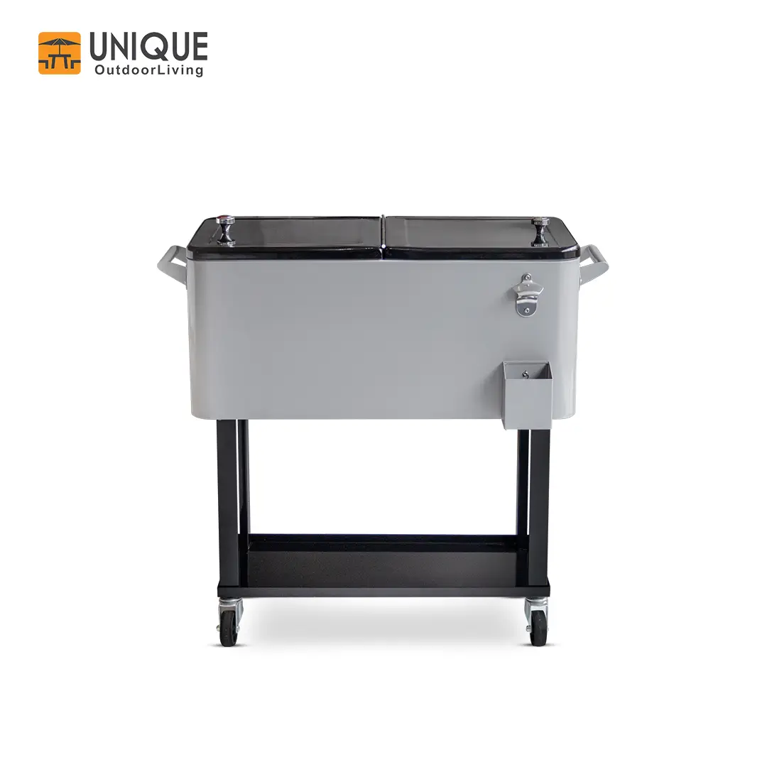 PRT9000 - UNIQUE Cooler box with standing leg and wheels