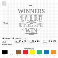 Gambar Cutting Stiker Hiasan Ruangan Motivasi WinnerS Sticker hiasan Dinding - M, Hitam dari LANCARI Kota Administrasi Jakarta Pusat 3 Tokopedia