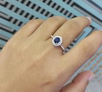 Gambar Cincin Berlian Blue Sapphire VLR927048 Victoria Jewellery dari Victoria Jewellery Online Kota Administrasi Jakarta Selatan 2 Tokopedia
