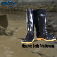 Gambar Sepatu Boots Karet Pria Setinggi Betis Sol Anti Slip Buat Kerja Proyek - 40 dari MST TOOLS Kota Administrasi Jakarta Barat 4 Tokopedia