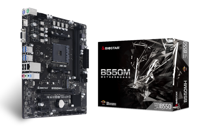 Gambar BIOSTAR B550MH SOCKET AM4 AMD RYZEN MOTHERBOARD dari STAR17 COM Kota Administrasi Jakarta Selatan Tokopedia