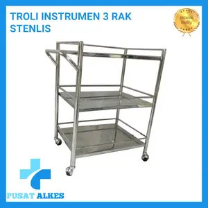 troli instrumen stenliea troli makan