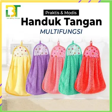 LBT Kain Lap Tangan Model Gantung Serbaguna Motif Buah Mudah Serap Air
