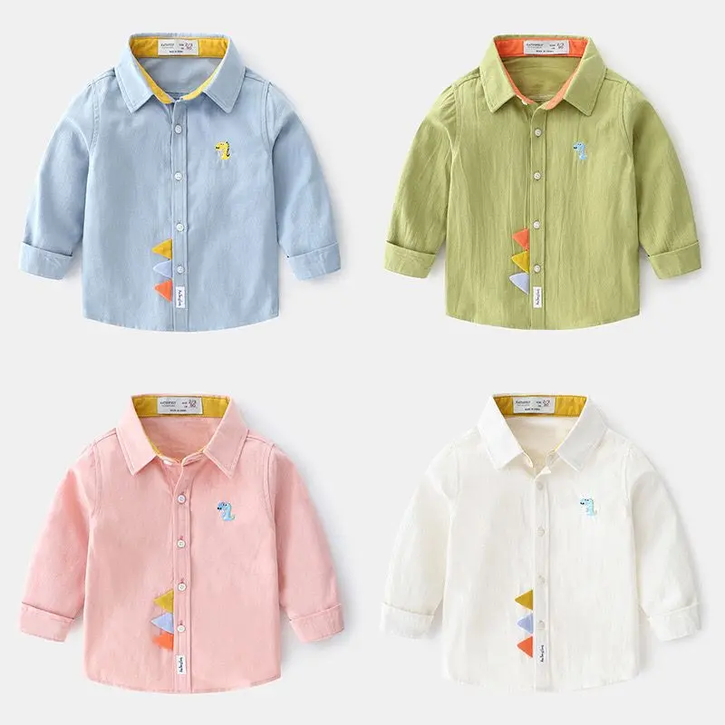 Dino Longsleeve Shirt | Kemeja Lengan Panjang Anak Laki Laki