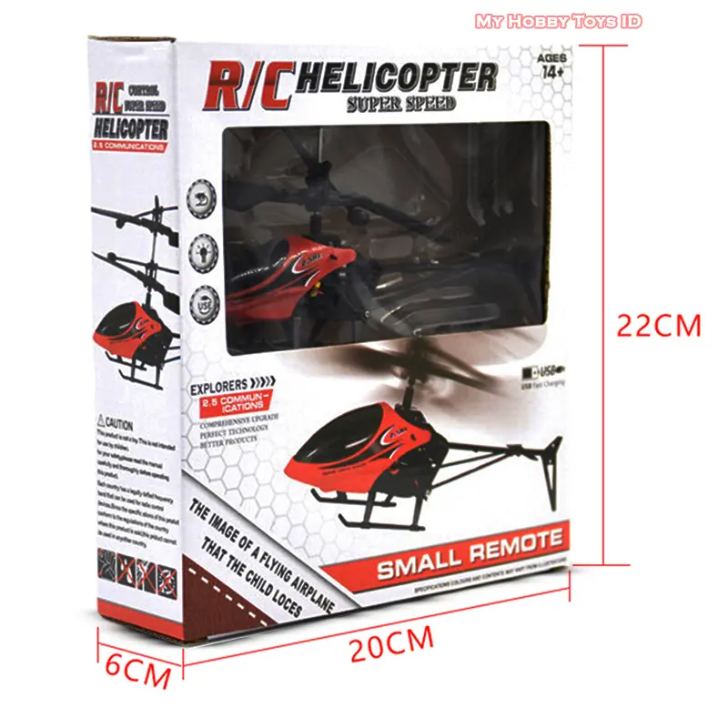 Mainan Anak Laki Laki RC Helikopter Remot Control Speed 2.5Hz Murah 4