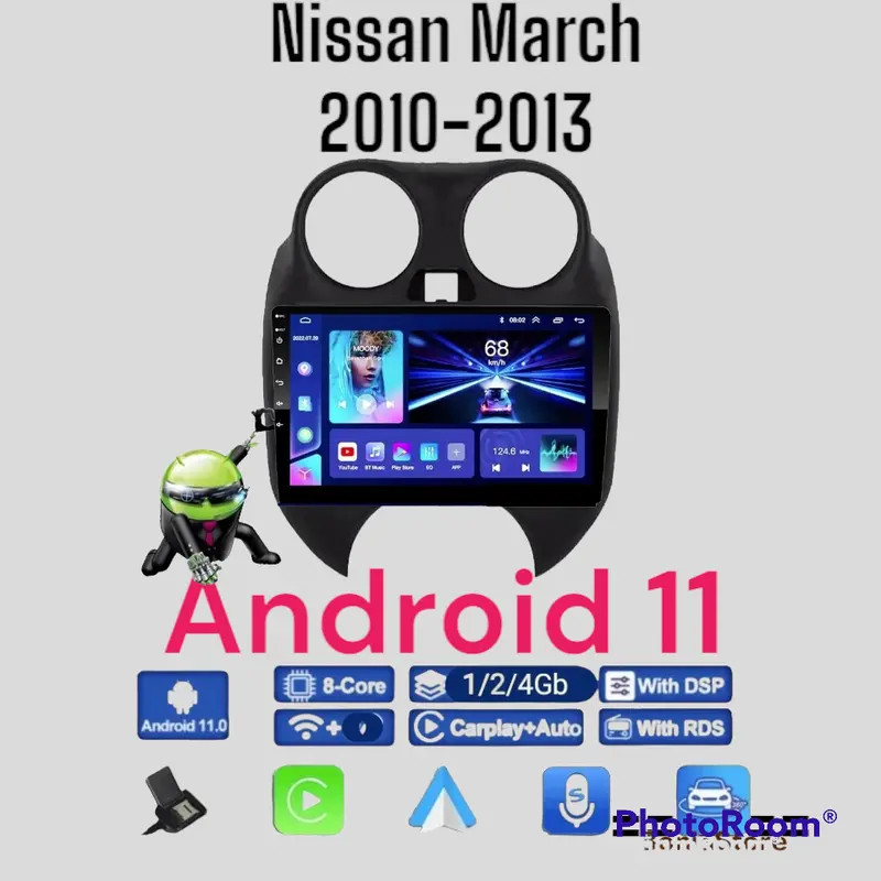 Head unit Android utk NISSAN March 2010 Paket full PNP Service Car 1