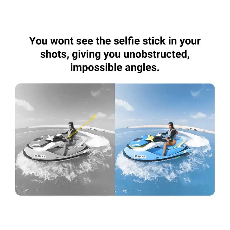 invisible stick monopod tongsis insta360 one x3 / x2 one R RS Gopro 4