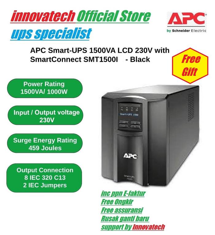 Gambar APC UPS SMART SMT1500IC SMT1500i 1500VA 1000Watt SERVER dari Innovatech Official Kota Administrasi Jakarta Pusat Tokopedia