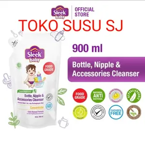 SLEEK BOTTLE NIPPLE BABY ACCESORIES CLEANSER cuci botol 900 ML/900ml Botol