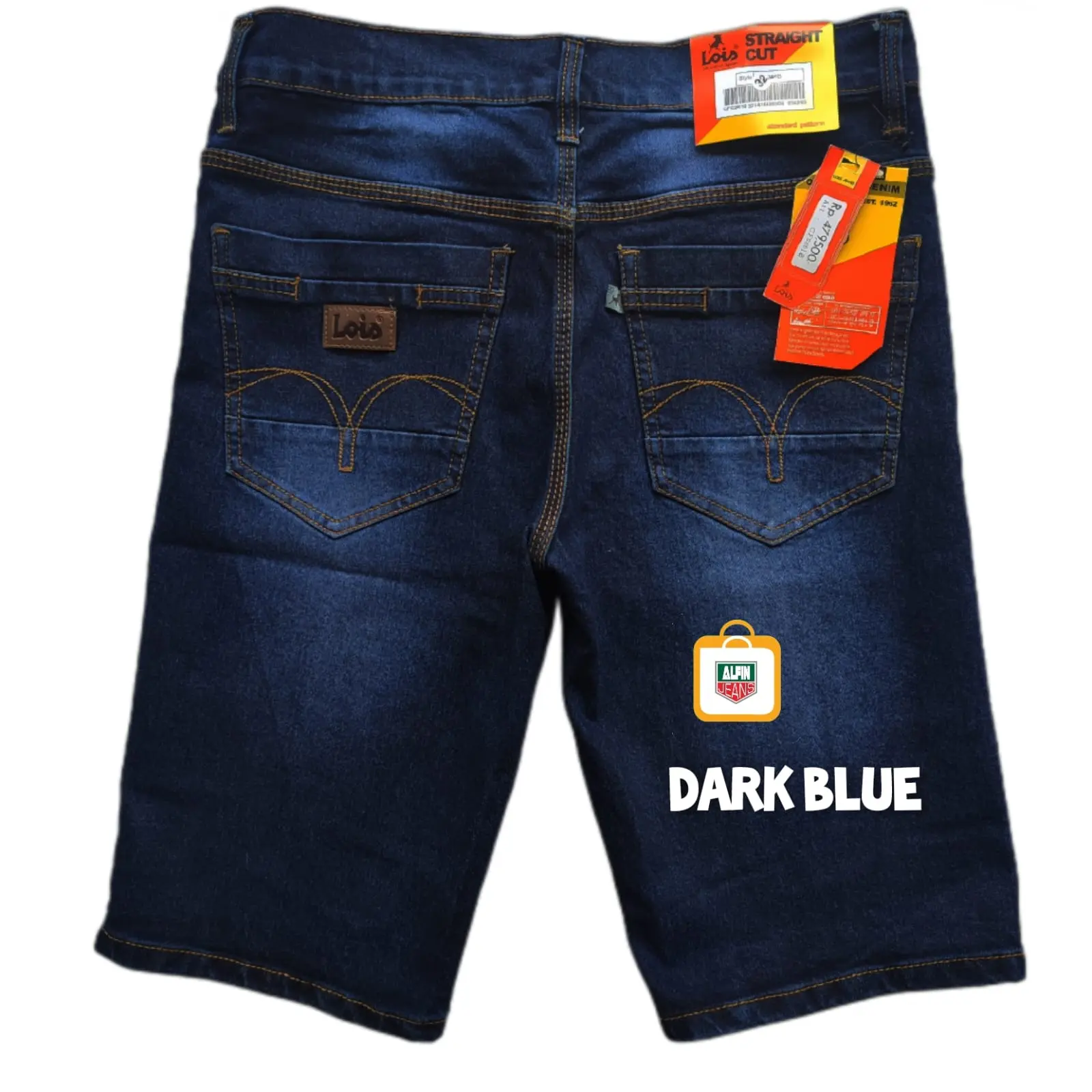 Celana Lois Jeans Pendek Dark Blue
