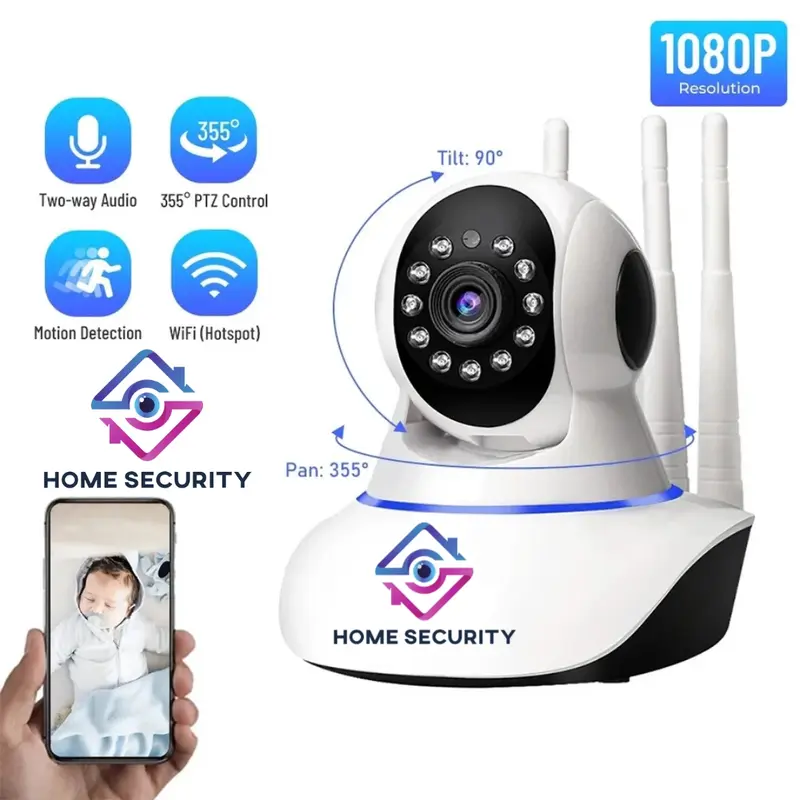 IP Cam CCTV Wireless Wifi 3 antena home security APP V380 0