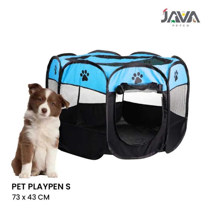 Gambar 【ORIGINAL】 Kandang Flexible Pet Playpen Size S - Kandang Anjing Kucing - Biru Hitam dari Java Petco Jakarta Barat Kota Administrasi Jakarta Barat 2 Tokopedia
