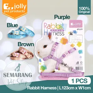 Rabbit Harness JOLLY Tali Tuntun Kelinci Purple Blue Bown | JP119