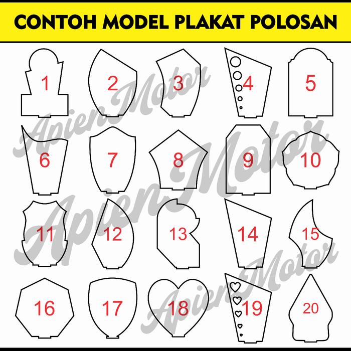 Gambar Plakat Bahan Akrilik Polos tebal 2 mm Tanpa Tulisan dari Apien Sticker Kab. Lebak Tokopedia