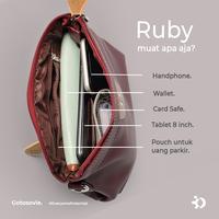 Gambar Gotosovie RUBY SLI Sling Bag Clutch Wanita Meet Up Community - Tan Brown dari Gotosovie Indonesia Kab. Sleman 3 Tokopedia