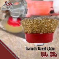 Gambar K55 Sikat Mangkok - Sikat Kawat - Mata Gerinda Wire Cup Brush 3" dari MST TOOLS Kota Administrasi Jakarta Barat 4 Tokopedia