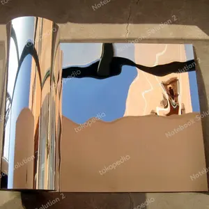 stiker kaca 50x100 cm wall PVC mirror stiker wall mirror 50*100cm Akrilik Dinding