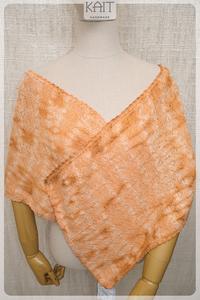Gambar muffler - ikat warna alam - kesumba dari kait handmade Kota Malang 4 Tokopedia