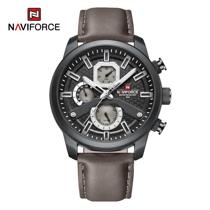 Gambar Jam Tangan Pria Navi Force Original Tahan Air Quartz NF 9211L B/B/GY dari On Time Indonesia_NEW Kota Administrasi Jakarta Utara Tokopedia