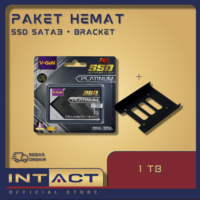 Promo SSD V-GeN 1TB HDD Bracket Inch Inci for PC Desktop