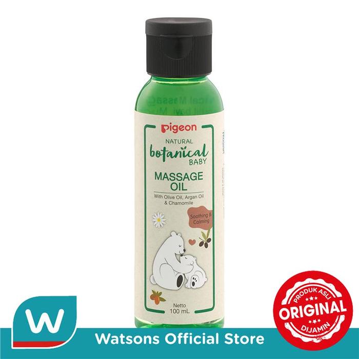 Gambar PIGEON Botanical Baby Massage Oil 100Ml dari Watsons Indonesia Official Store Kab. Tangerang Tokopedia